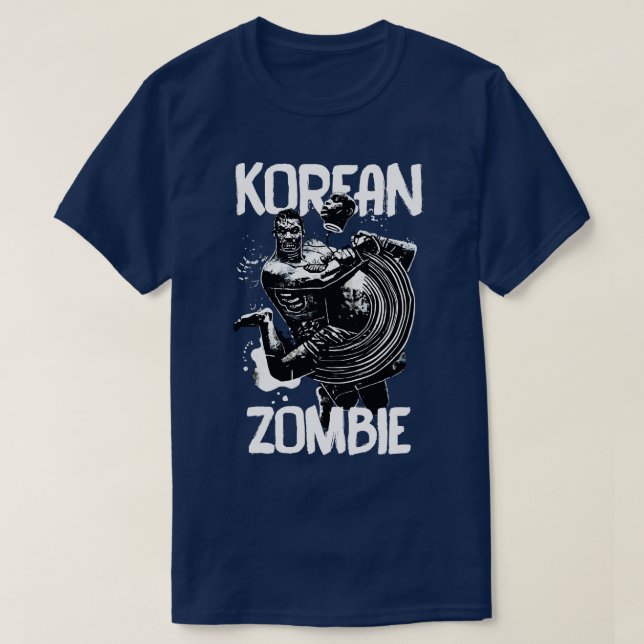 Camiseta Esbozo zombi coreano (Diseño del anverso)