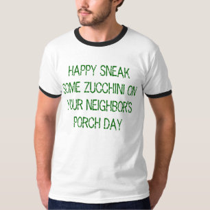 Camiseta escabúllase algún calabacín el el día del pórtico