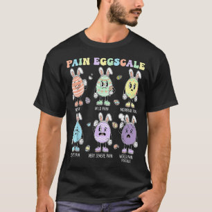 Camiseta Escala de dolor de huevos lindos enfermera triaje