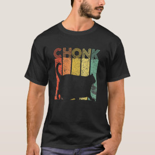 Camiseta Escala de Gato Gordo Meme Divertido Estilo Retro G