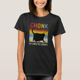 Camiseta Escala de Gato Gordo Meme Divertido Estilo Retro G