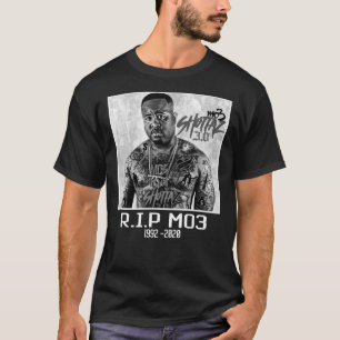 Camiseta Escala de grises de RIP Mo3