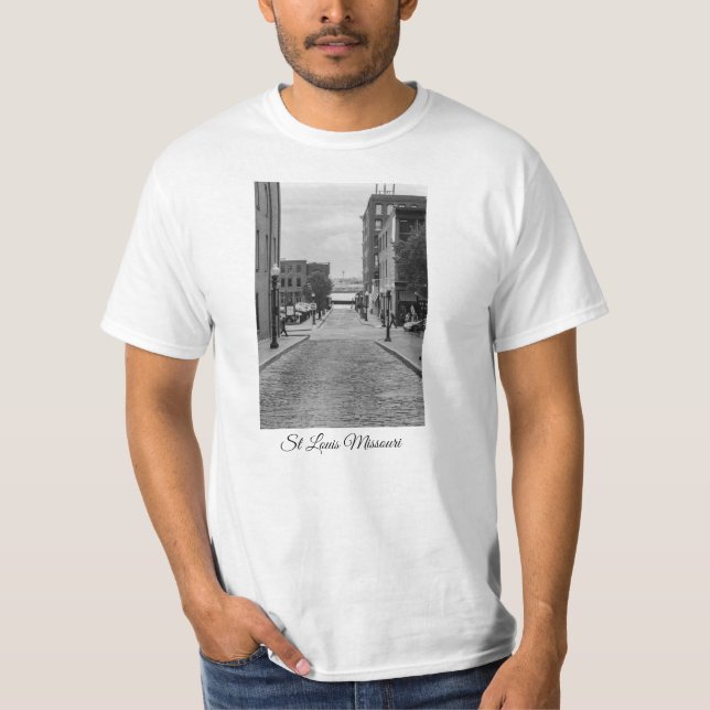 Camiseta Escala de grises del callejón de St Louis (Anverso)