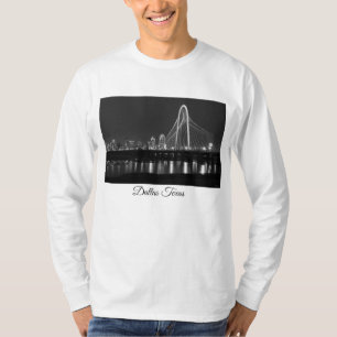 Camiseta Escala de grises del puente de Dallas