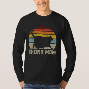 Camiseta Escala de Mamá Gata Gorda Meme Divertido Estilo Re