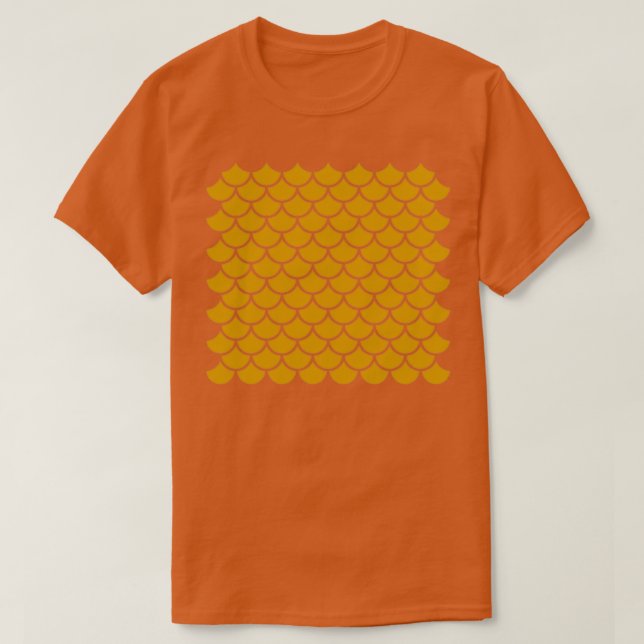 Camiseta Escala de sirenas para sirenas Patrón sin costura (Diseño del anverso)