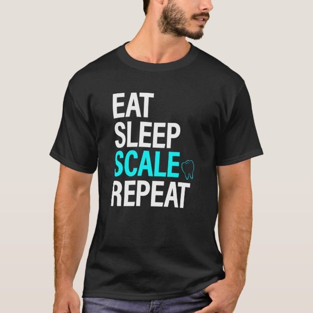 Camiseta Escala de sueño de consumo repetida Tee Higiene de (Anverso)