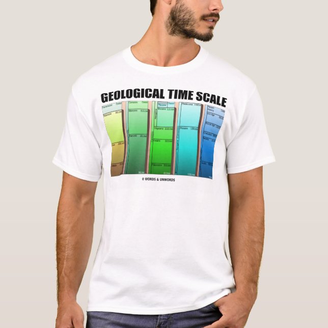 Camiseta Escala de tiempo geológica (edad geológica) (Anverso)