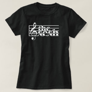 Camiseta Escala musical "del sesh" de las mujeres