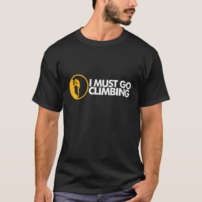 Camiseta Escalada Cubierta Debo Ir Escalando (Anverso)