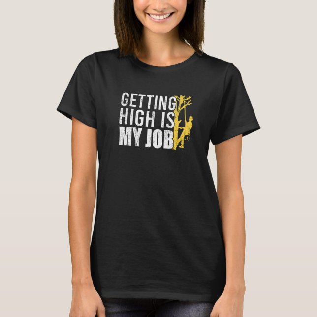 Camiseta Escalada de árboles para prima arborista (Anverso)