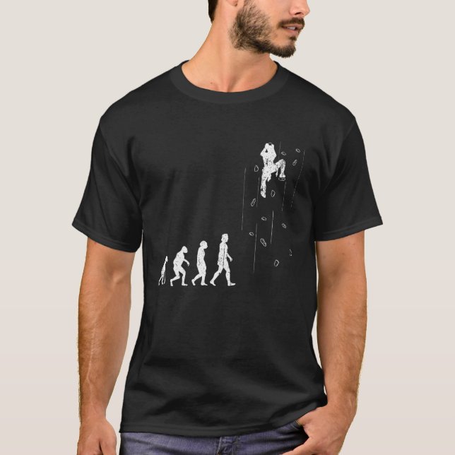 Camiseta Escalada de Evolución de Bouldering Evolution (Anverso)