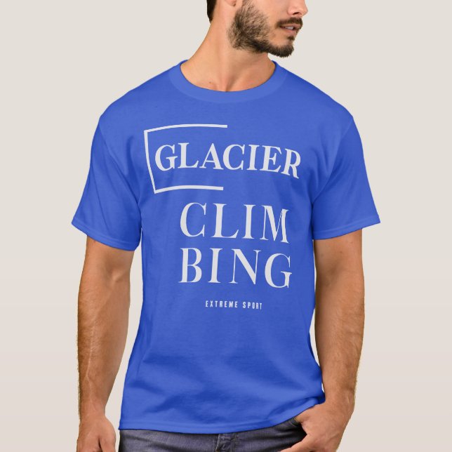 Camiseta Escalada de glaciares deportivos extremos (Anverso)