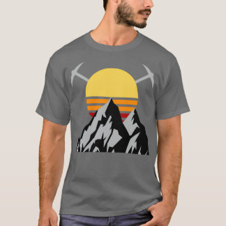 Camiseta Escalada de hielo de montaña retro 1