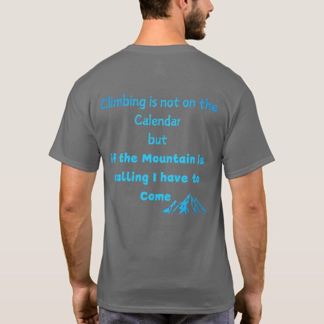 Camiseta Escalada de montaña (Reverso)