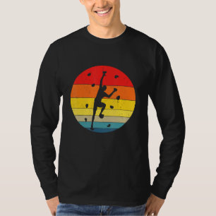 Camiseta Escalada de pared con rocas en el interior Climber