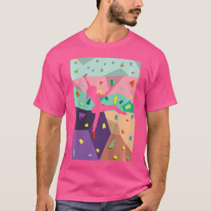 Camiseta Escalada de pared en el interior de los escaladore