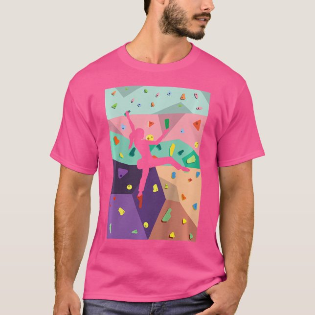 Camiseta Escalada de pared en el interior de los escaladore (Anverso)