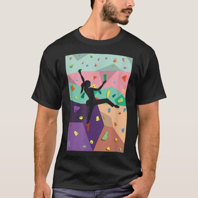 Camiseta Escalada de pared en el interior de los escaladore (Anverso)