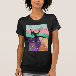 Camiseta Escalada de pared en el interior de los escaladore