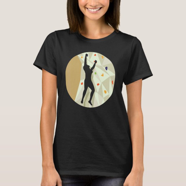 Camiseta Escalada de pared en roca interior escala alpinism (Anverso)