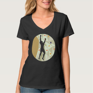 Camiseta Escalada de pared en roca interior escala alpinism