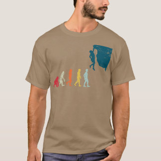 Camiseta Escalada de regalo de la evolución del escalador a