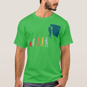 Camiseta Escalada de regalo de la evolución del escalador a