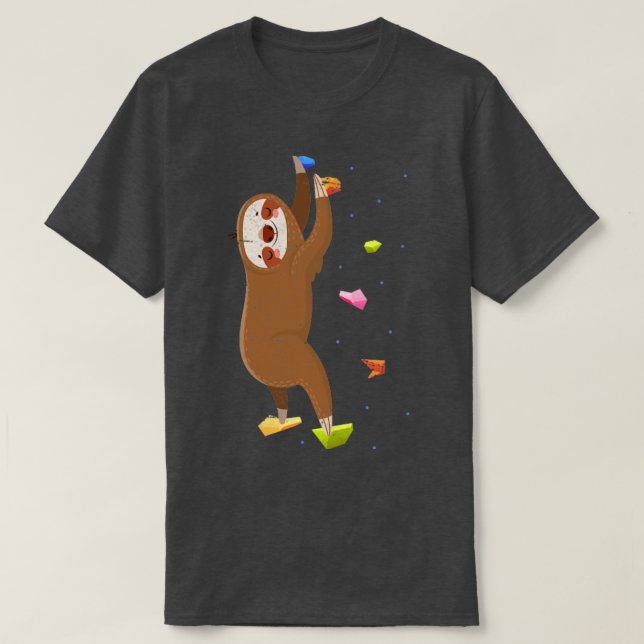 Camiseta Escalada de regalo de regalo de esloth Bouldering (Diseño del anverso)