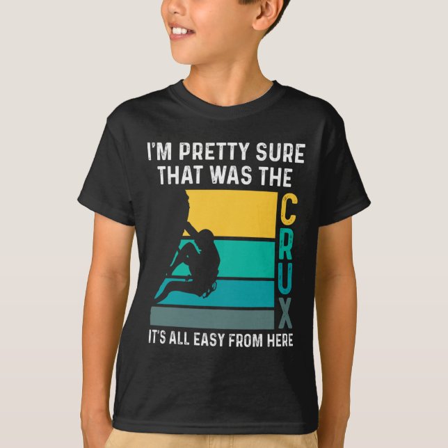 Camiseta Escalada de roca divertida  (Anverso)
