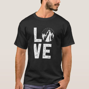 Camiseta Escalada de rock de campamento para practicar send