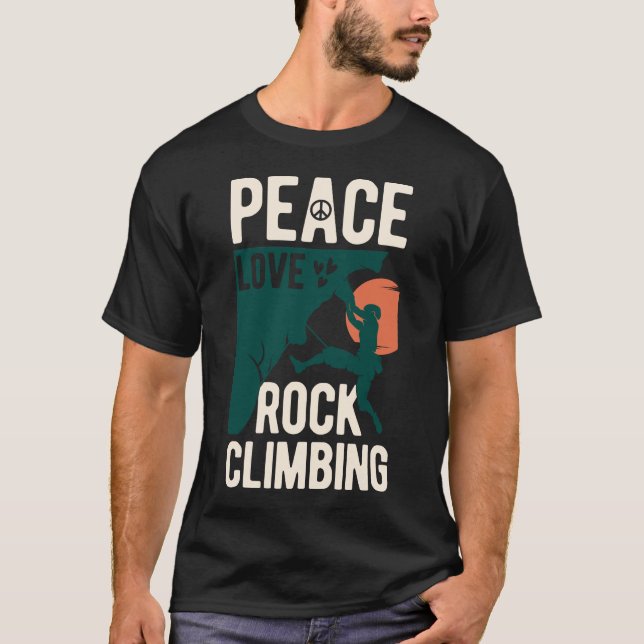 Camiseta Escalada de rock divertida (Anverso)