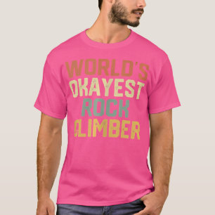 Camiseta Escalada de rock divertida con escalada de peñón e