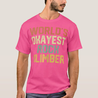 Camiseta Escalada de rock divertida con escalada de peñón e