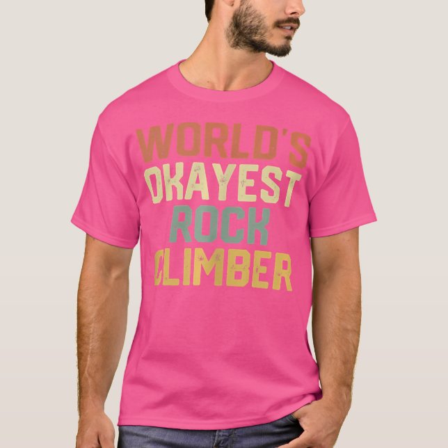 Camiseta Escalada de rock divertida con escalada de peñón e (Anverso)