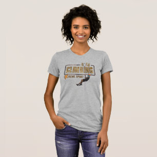 Camiseta Escalada de rock   Mujeres de ajuste delgado