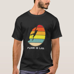 Camiseta Escalada de rock vintage de montaña retro