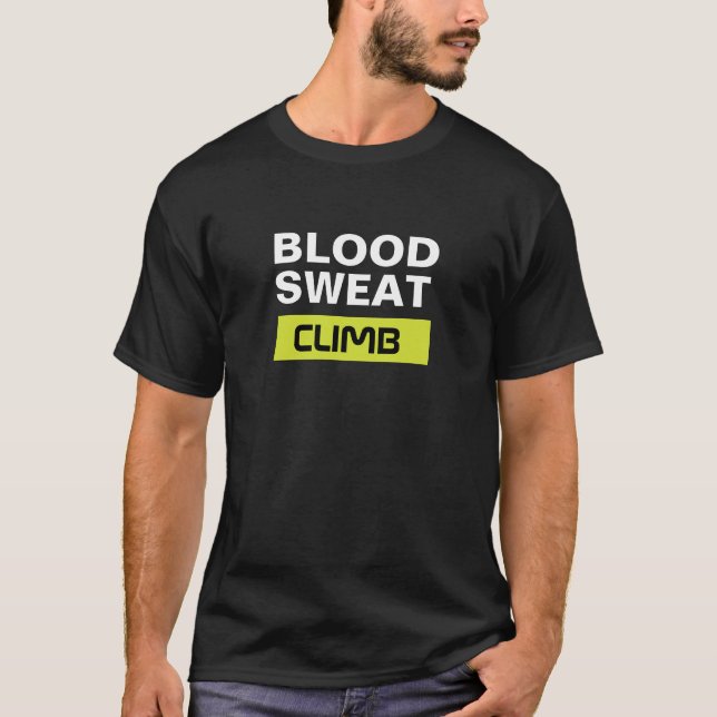 Camiseta Escalada de sudor de sangre (Anverso)