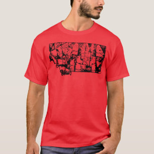 Camiseta Escalada del mapa del estado del escalador rock de