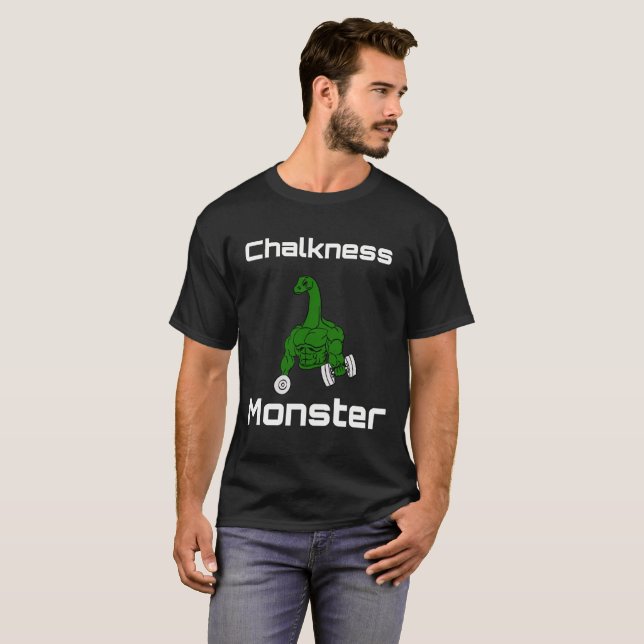 Camiseta Escalada del monstruo de Chalkness Bouldering (Anverso completo)