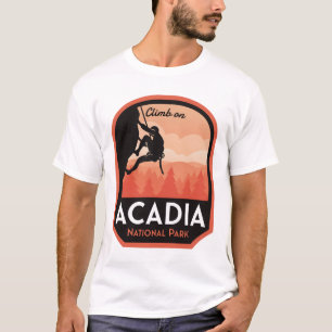 Camiseta Escalada del Rock del Parque Nacional de Acadia