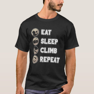 Camiseta Escalada Eat Sleep Climb Repetir escalada Boulderi
