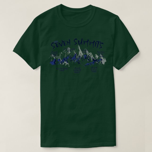 Camiseta Escalada en la montaña de las Siete Cumbres (Diseño del anverso)