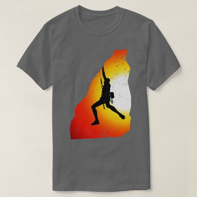 Camiseta Escalada en roca con chispas de regalo de verano (Diseño del anverso)