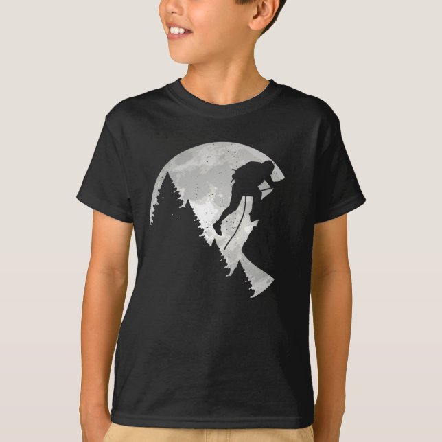 Camiseta Escalada en roca de luna vintage (Anverso)