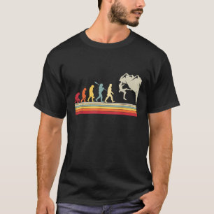 Camiseta Escalada en roca Evolución humana Escalador vintag