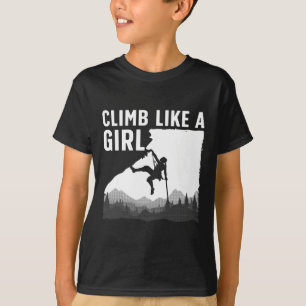 Camiseta Escalada en Roca Genial Para Mujeres Chicas Montañ
