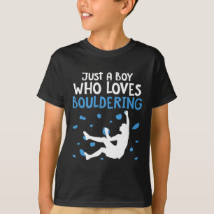 Camiseta Escalada en Roca Hombre Escalador Solo Un Niño Que