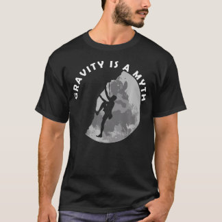 Camiseta Escalada en Roca La Gravedad Es Un Mito