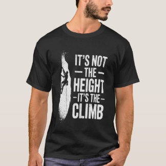 Camiseta Escalada en roca No es la altura, es la subida